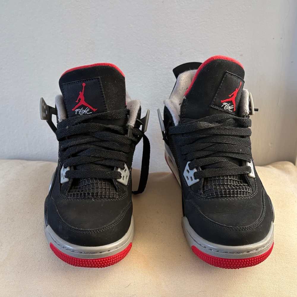 Black and Red Sneakers with Logo